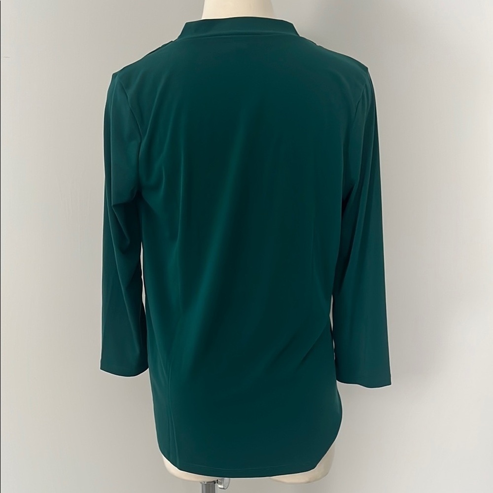 41 Hawthorn Green Blouse with 3/4 Sleeves - Picture 5 of 5